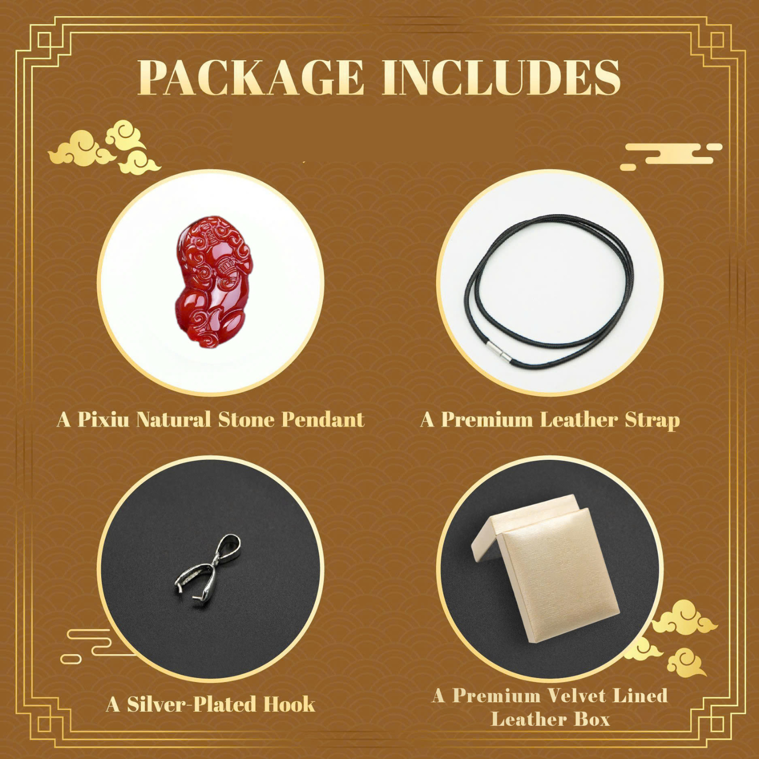 Lucky Pixiu Stone - Red