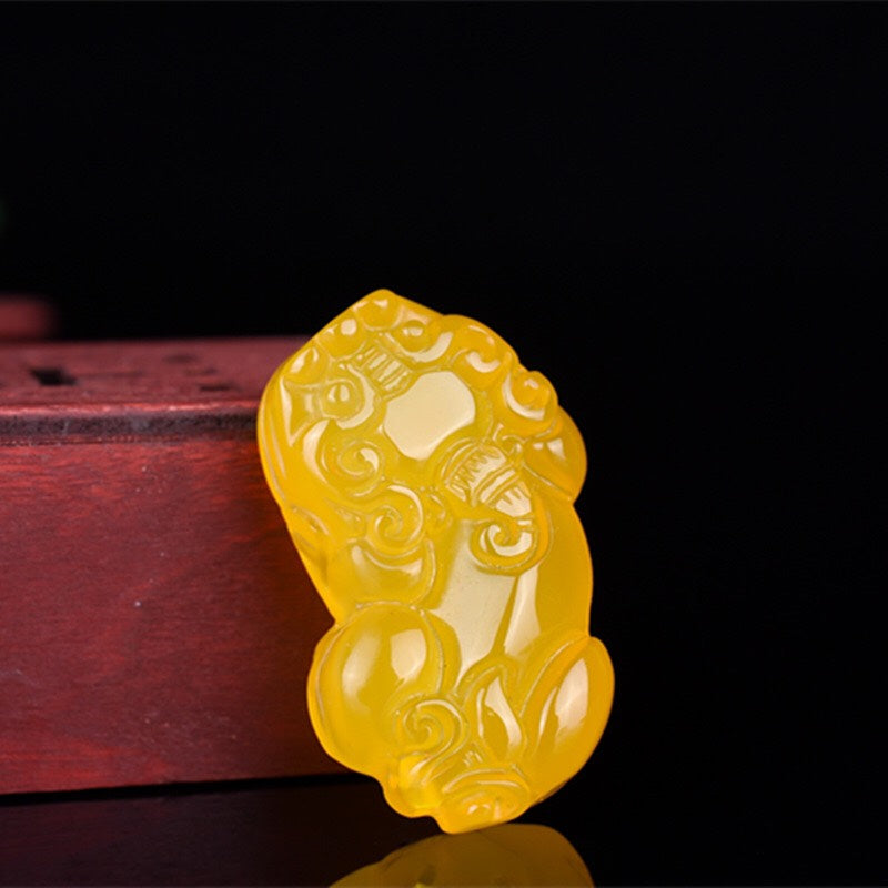 Lucky Pixiu Stone - Yellow