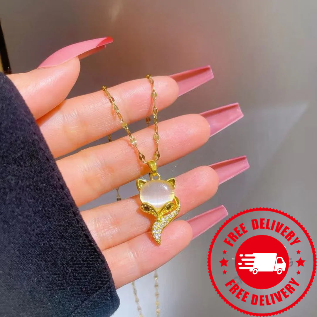 CAT’S EYE FOX QUEEN NECKLACE