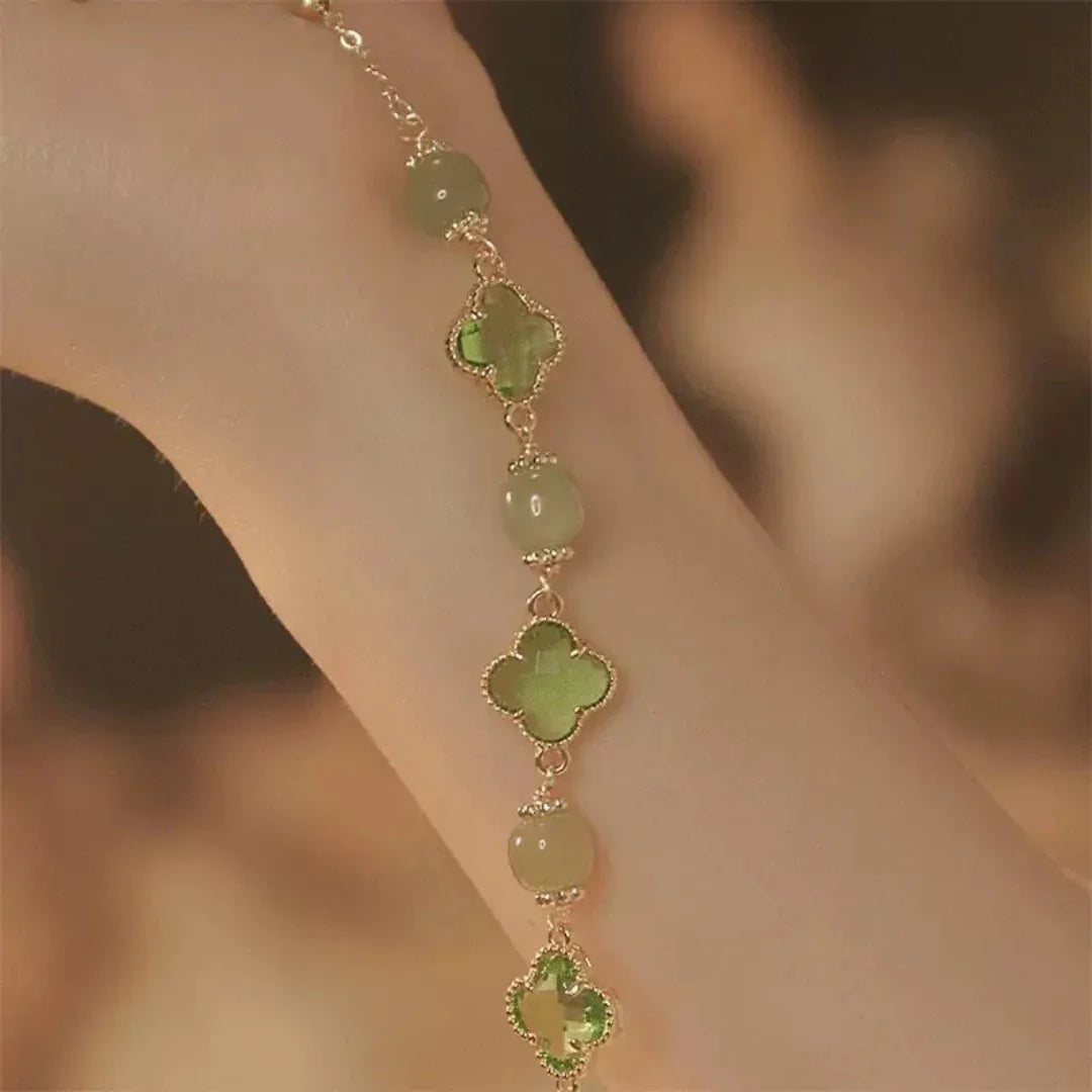 LUCKY FOUR-LEAF CLOVER BRACELET