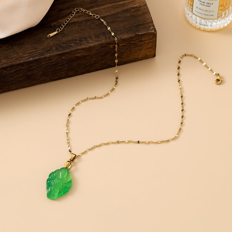 Lucky Fox Queen Stone - Green