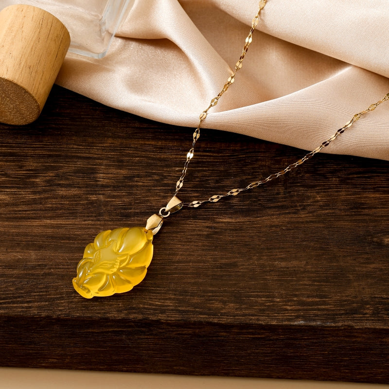 Lucky Fox Queen Stone - Yellow