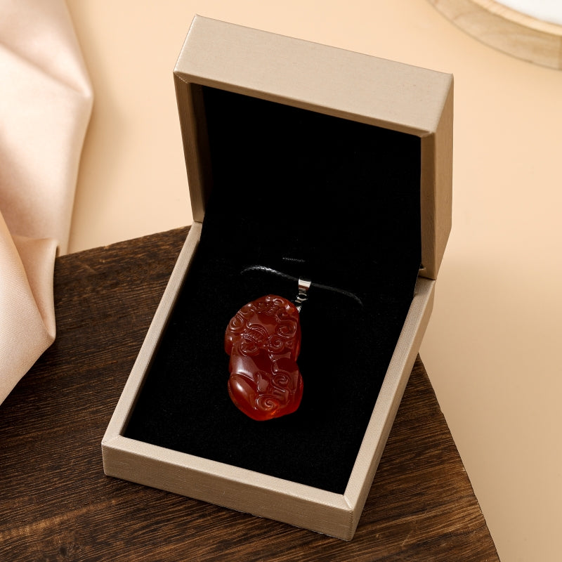 Lucky Pixiu Stone - Red