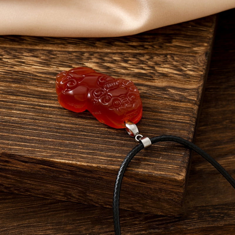 Lucky Pixiu Stone - Red