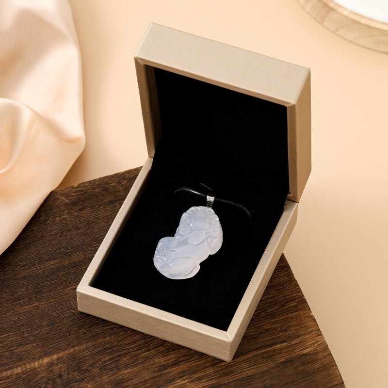 Lucky Pixiu Stone - White