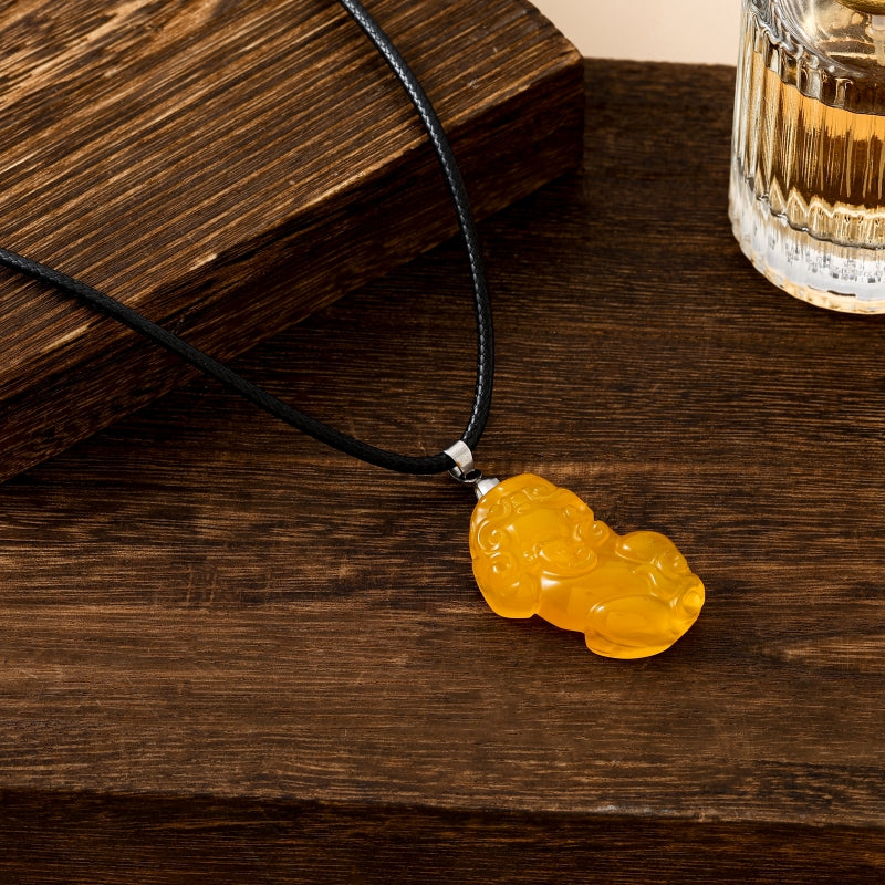 Lucky Pixiu Stone - Yellow