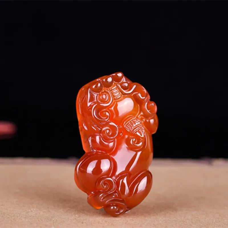 Lucky Pixiu Stone - Red