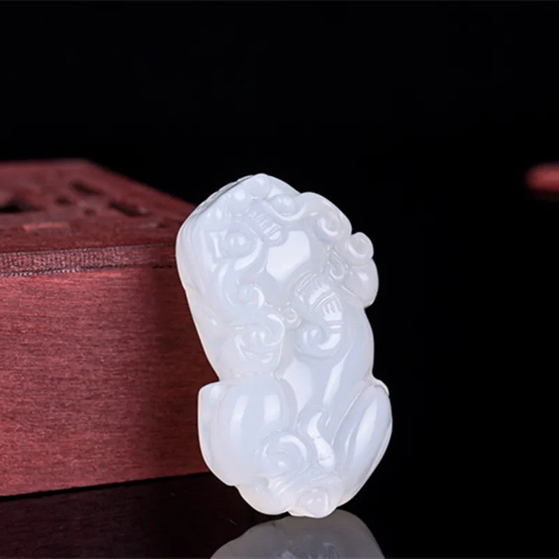 Lucky Pixiu Stone - White