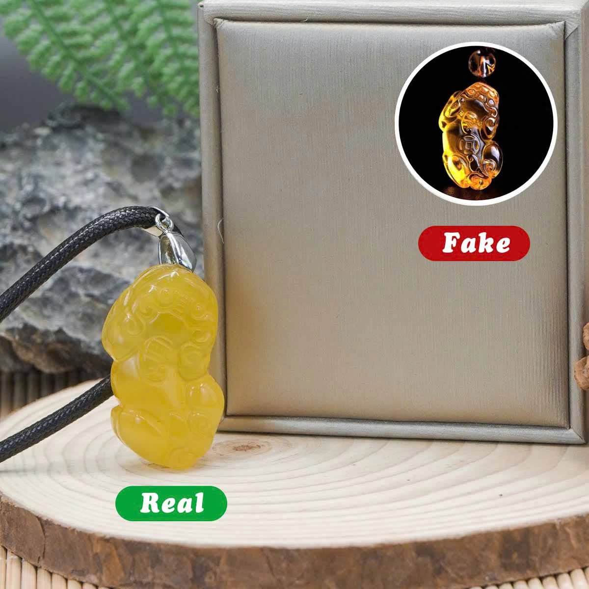 Lucky Pixiu Stone - Yellow