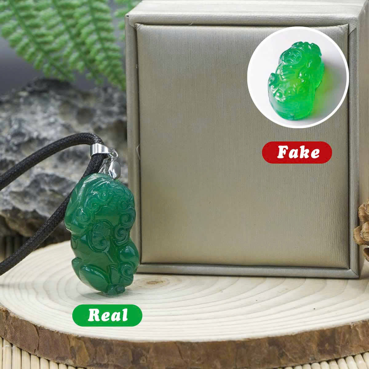 Lucky Pixiu Stone - Green